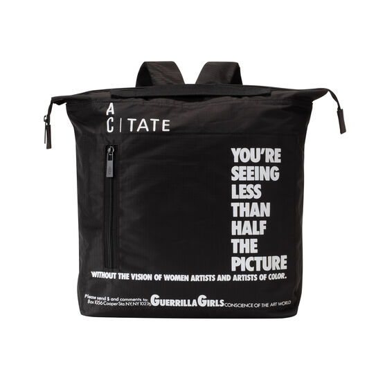 Ally Capellino Guerrilla Girls black rucksack